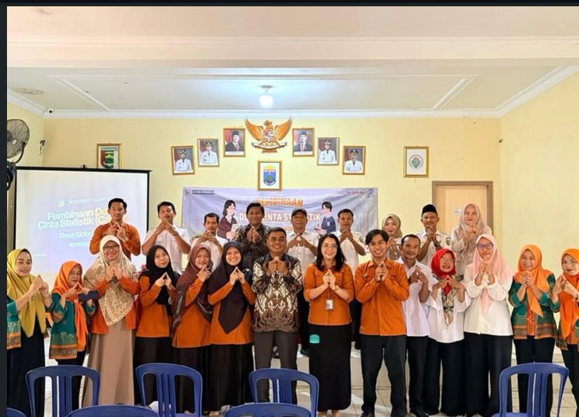 Pembinaan di Desa Sidodadi Kecamatan Teluk Pandan kepada Perangkat Desa dan Masyarakat dalam persiapan pelaksanaan Lomba Desa Cinta Statistik (Descan)
